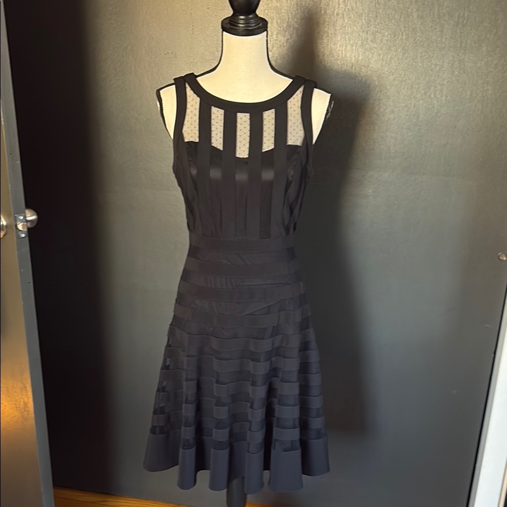 White House Black Market Black Cut Out Halter Midi Dress